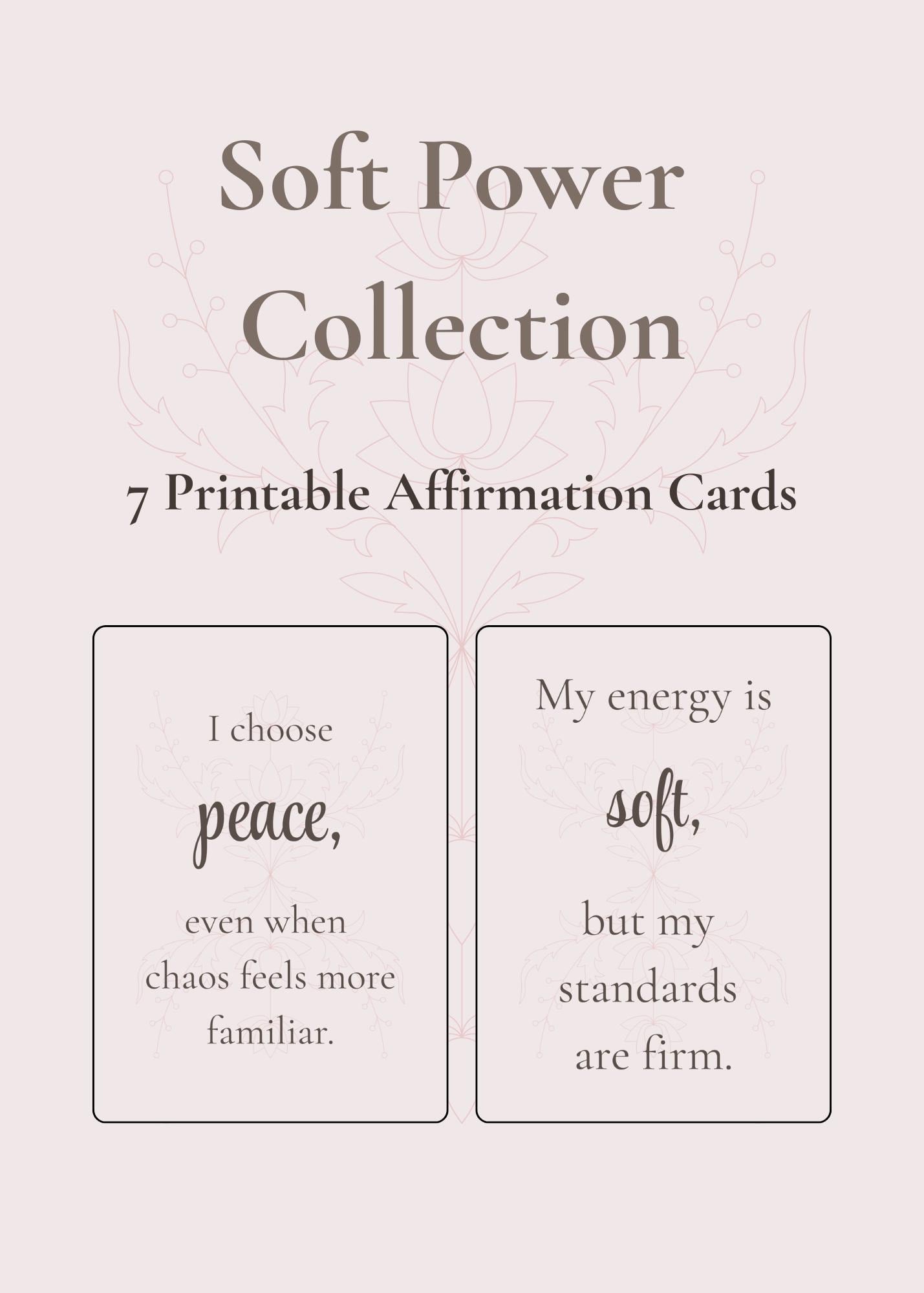 Soft Power Collection | Feminine Energy Affirmation Cards