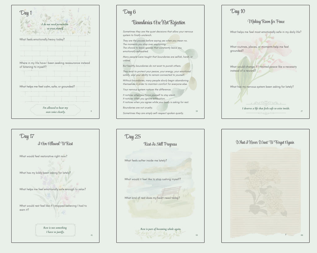 Unapologetically Enough | 30-Day Self-Trust Journal for Women